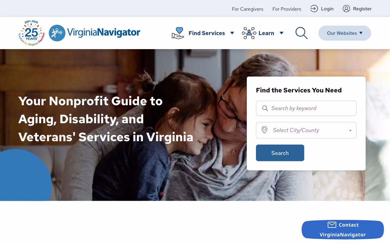Screenshot of Virginia Navigator