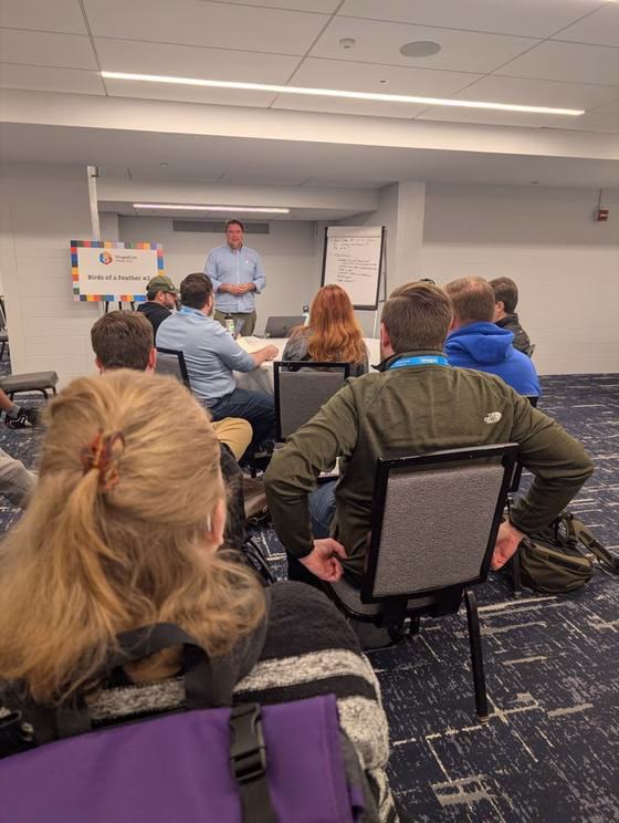 Jim Birch leading a Birds of a Feather session at DrupalCon