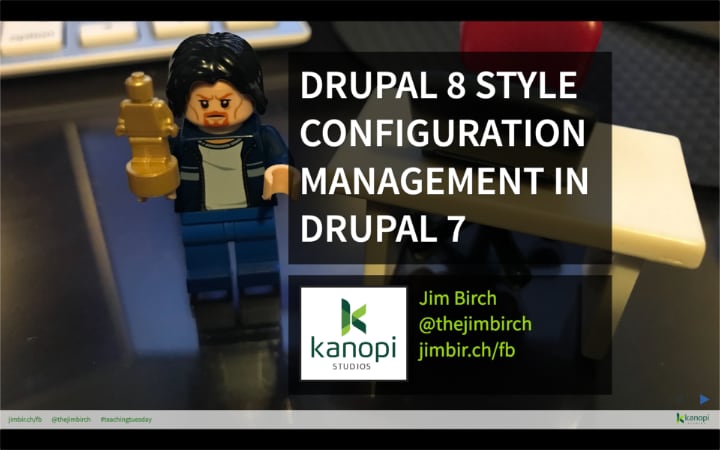 Drupal 8 Style Configuration Management for Drupal 7